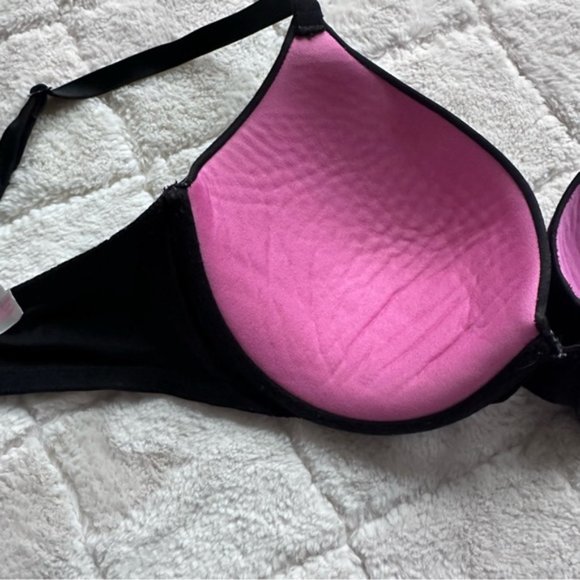 Victoria's Secret PINK | Black Wear Everywhere Push-up Bra | Size 36D - Picture 8 of 12